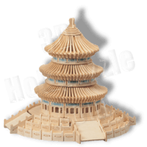Himmelstempel 3D Holzpuzzle Bauwerk Haus