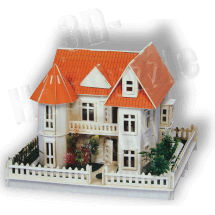 Villa mit Garten 3D Holzpuzzle ab 23,85 EUR