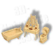 Badezimmermöbel 3D Holzpuzzle ab 3,38 EUR