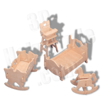 Puppenhaus 3D Holzpuzzle Puppenstube Möbel