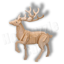 Hirsch 3D Holzpuzzle ab 3,96 EUR Hirsch 3D Holzpuzzle ab 3,96 EUR