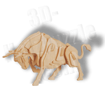 Stier 3D Holzpuzzle ab 4,46 EUR Stier 3D Holzpuzzle ab 4,46 EUR