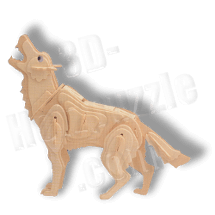 Wolf 3D Holzpuzzle ab 3,96 EUR