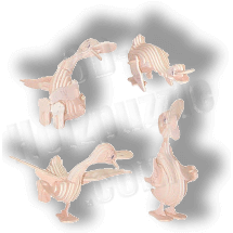 Cartoon Enten 3D Holzpuzzle ab 4,73 EUR