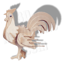 Hahn 3D Holzpuzzle ab 3,96 EUR Hahn 3D Holzpuzzle ab 3,96 EUR