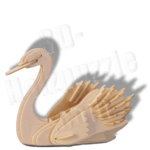 Schwan 3D Holzpuzzle ab 3,38 EUR