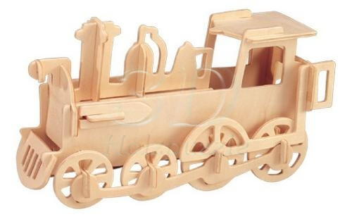 Dampflok 3D Holzpuzzle – 30 Teile