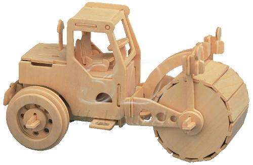 Dampfwalze 3D Holzpuzzle – 64 Teile