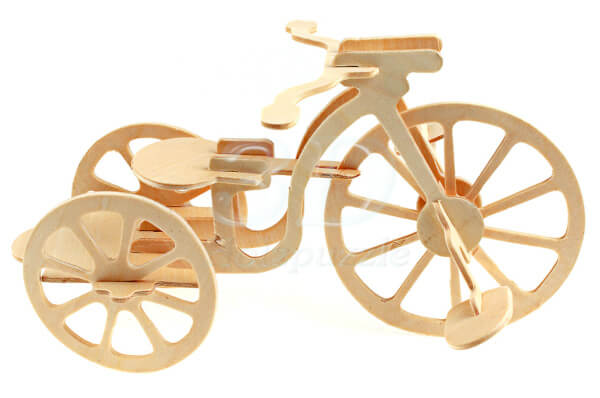 Dreirad 3D Holzpuzzle – 11 Teile