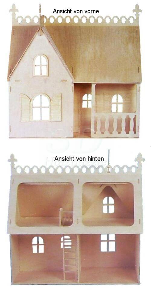 Dream House klein 3D Holzpuzzle – 30 Teile