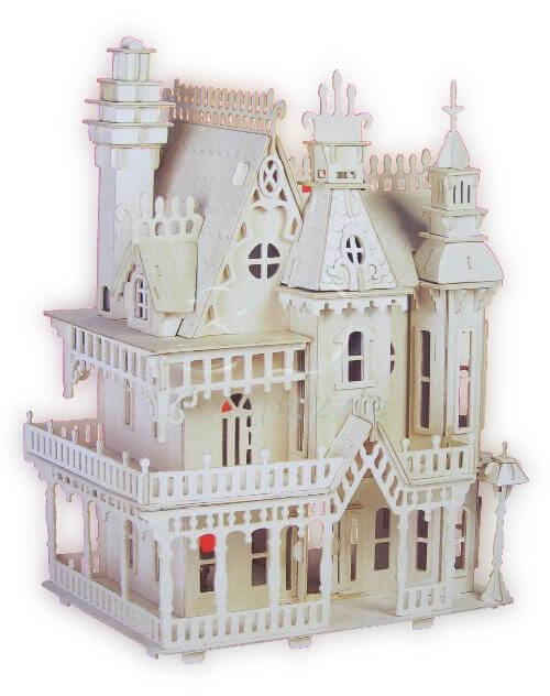 Fantasy Villa klein 3D Holzpuzzle – 247 Teile