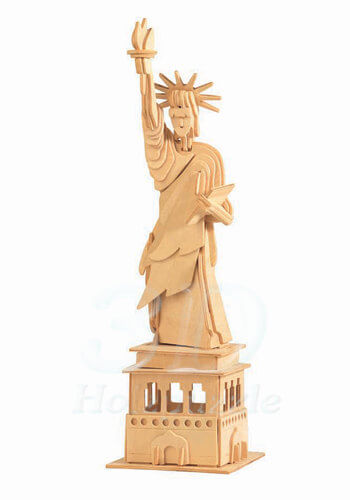 Freiheitsstatue groß 3D Holzpuzzle – 68 Teile