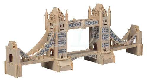 Tower Bridge 3D Holzpuzzle – 107 Teile