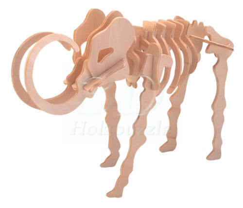Mammut 3D Holzpuzzle – 19 Teile