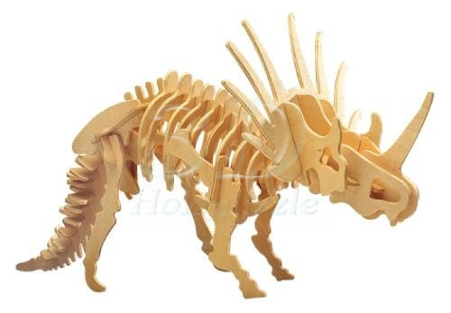 Styracosaurus 3D Holzpuzzle – 42 Teile