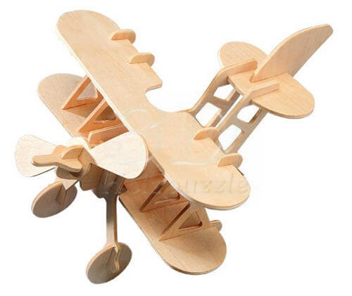 Doppeldecker 3D Holzpuzzle – 18 Teile