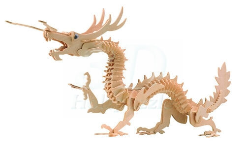 Drache 3D Holzpuzzle – 148 Teile