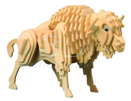 Büffel 3D Holzpuzzle – 55 Teile