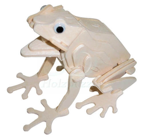Frosch 3D Holzpuzzle – 38 Teile
