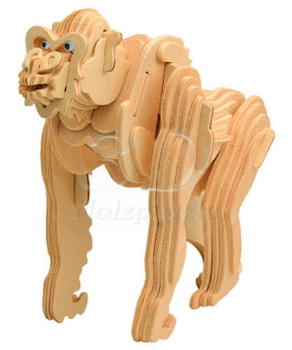 Gorilla 3D Holzpuzzle – 53 Teile