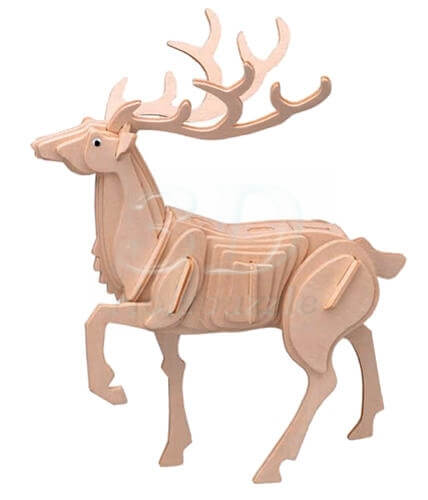 Hirsch 3D Holzpuzzle – 38 Teile