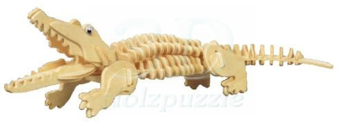 Krokodil 3D Holzpuzzle – 94 Teile