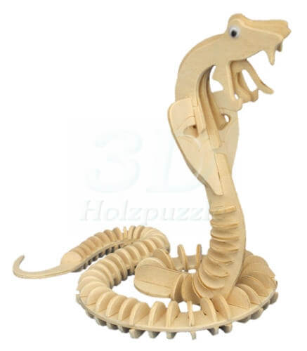 Schlange 3D Holzpuzzle – 66 Teile