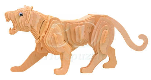 Tiger 3D Holzpuzzle – 57 Teile