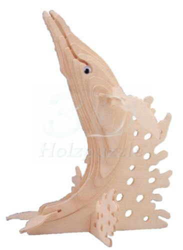 Buckelwal 3D Holzpuzzle – 24 Teile
