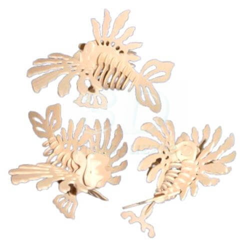 Feuerfische 3D Holzpuzzle – 54 Teile