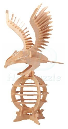 Adler 3D Holzpuzzle – 61 Teile