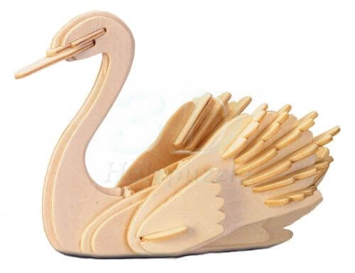 Schwan 3D Holzpuzzle – 38 Teile